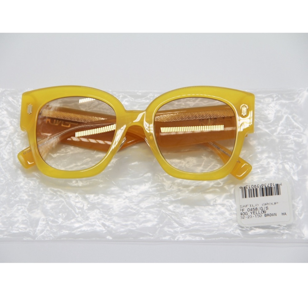 NEW FENDI FF0458/G/S 40G YELLOW SUNGLASSES FENDI FF 0458/G/S - Picture 11 of 12